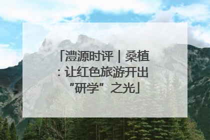 澧源时评｜桑植：让红色旅游开出“研学”之光